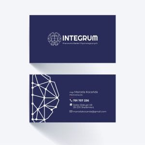 wizytówki nowy sącz dla firmy integrum
