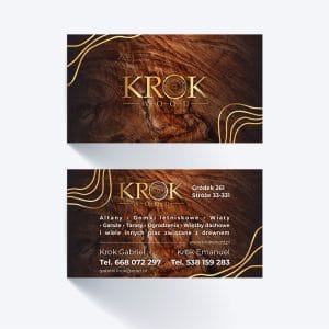 wizytówki nowy sącz dla firmy krok