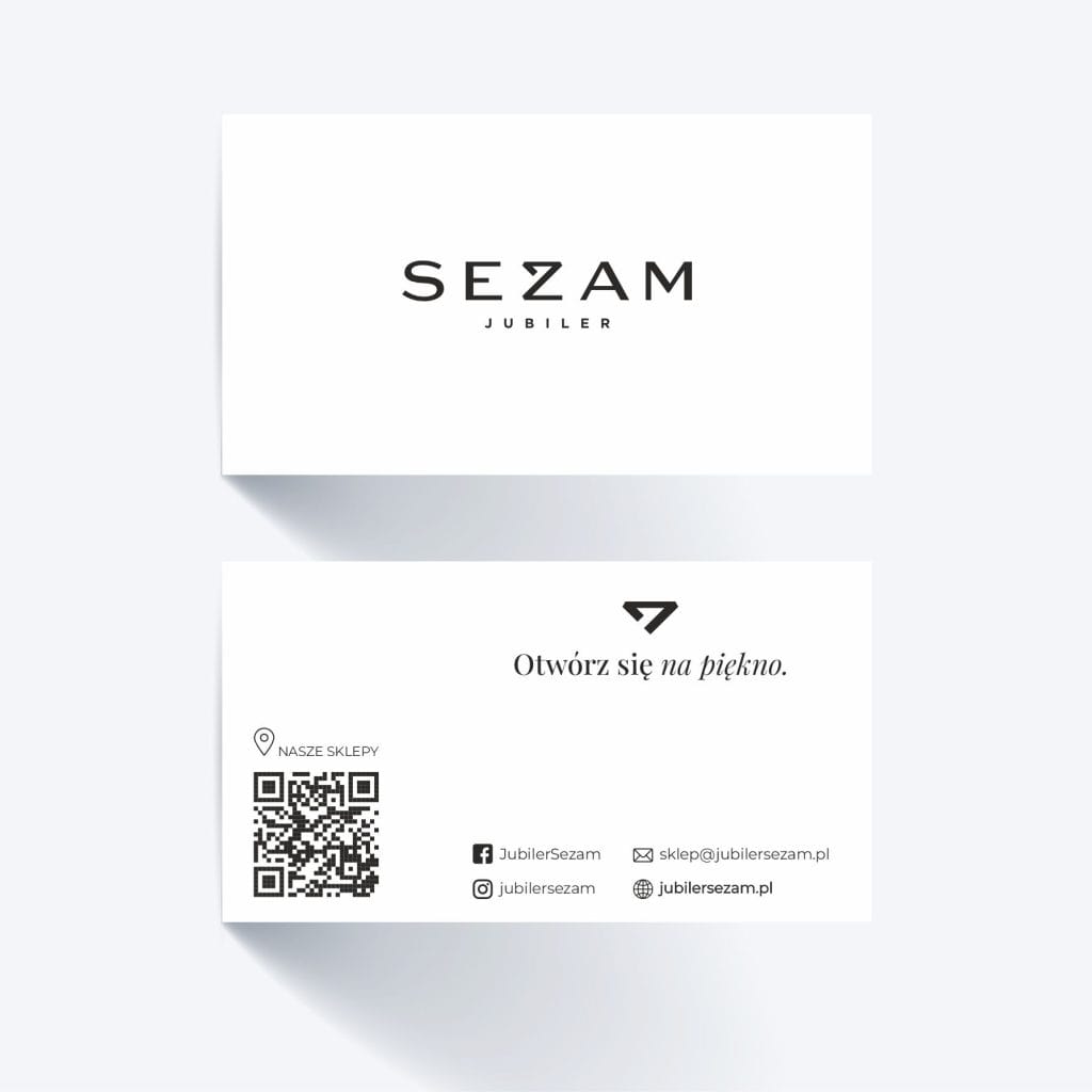 Gelria realiazcji: wizytówki nowy sącz dla firmy sezam