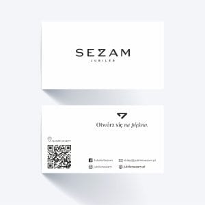 wizytówki nowy sącz dla firmy sezam