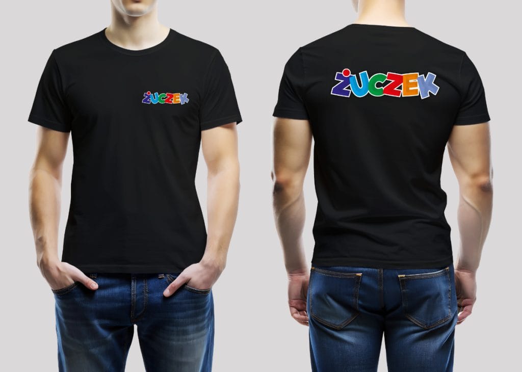 koszulka z kolorowym nadrukiem nowy sacz