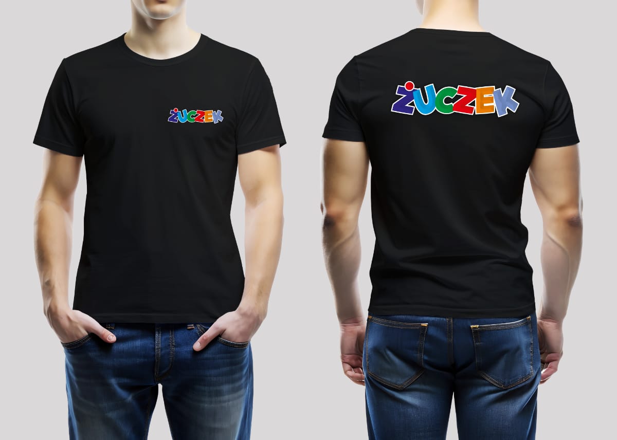 koszulka z kolorowym nadrukiem nowy sacz